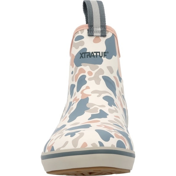 XTRATUF Women's 6" Duck Camo Ankle Deck Rubber Boots