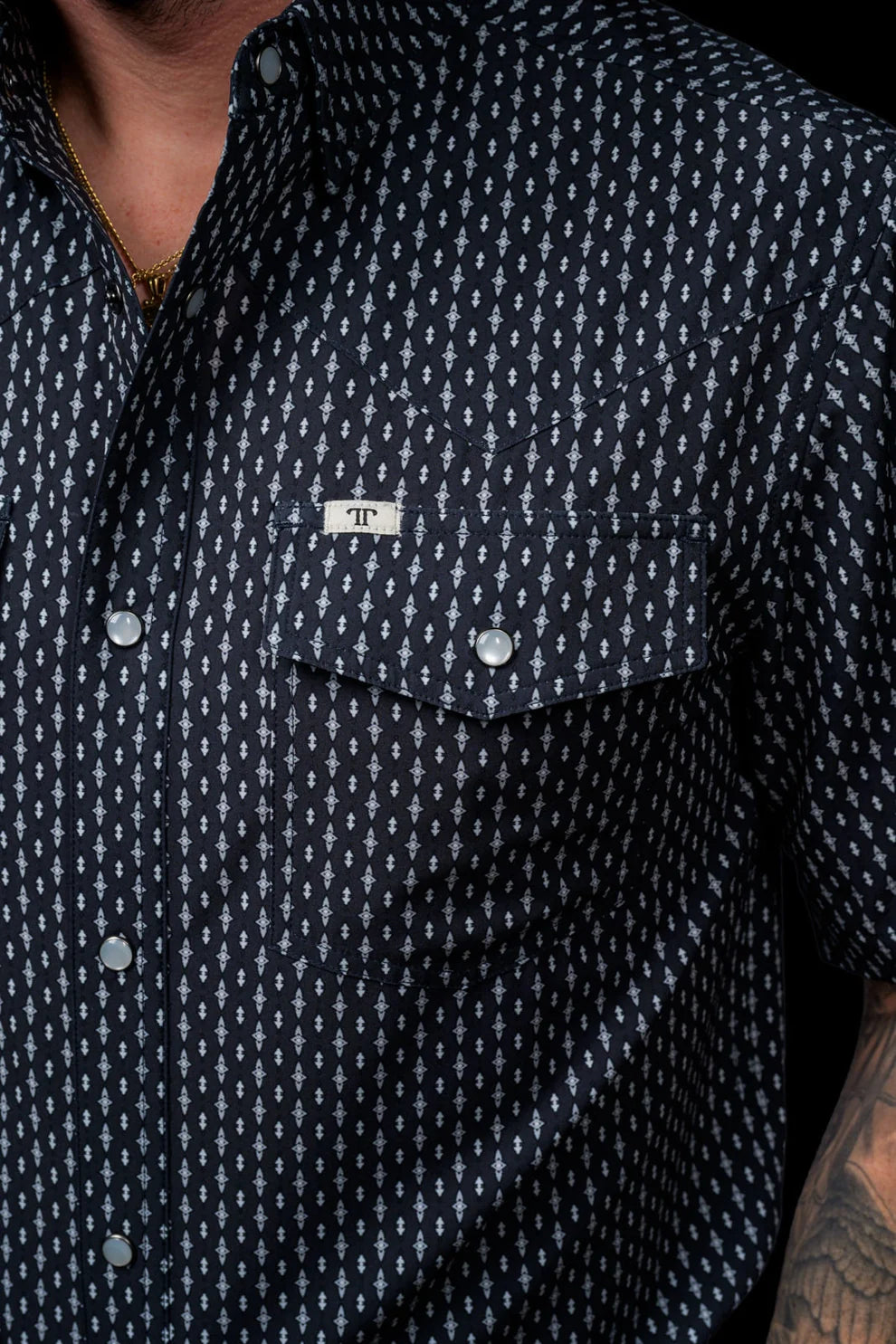 Ferrell Brand The Cash Short Sleeve Pearl Snap Shirt