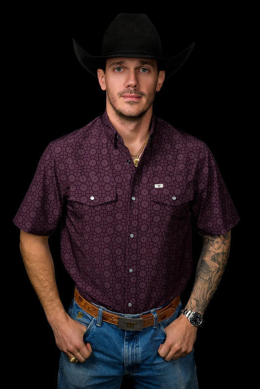 Ferrell Brand The Fletcher Short Sleeve Pearl Snap Shirt
