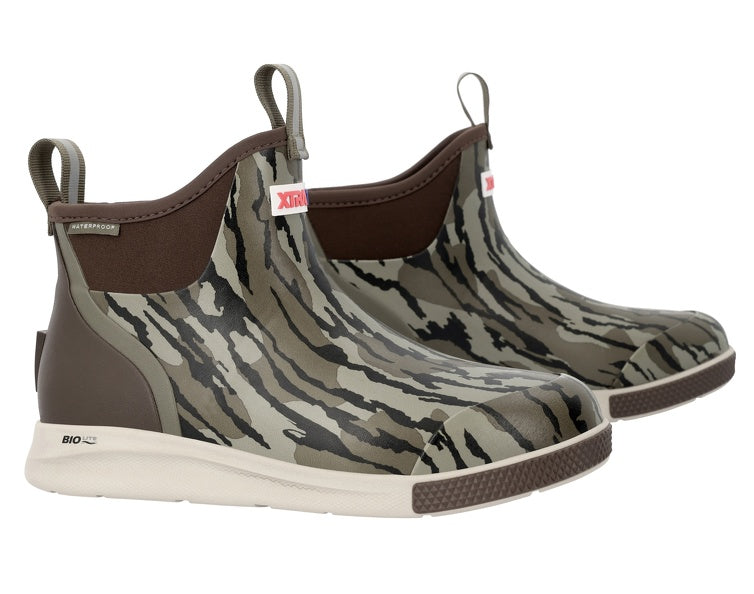 XTRATUF Men's Ankle Deck Boot Sport in Mossyoak Bottomland