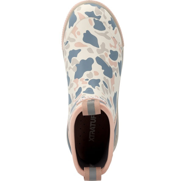 XTRATUF Women's Ankle Deck Boot Sport in Ivory Duck Camo