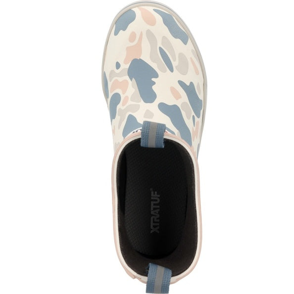 XTRATUF Little Kids Ankle Deck Boot in Ivory Duck Camo