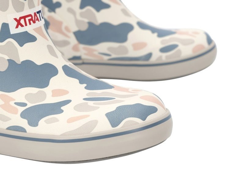 XTRATUF Little Kids Ankle Deck Boot in Ivory Duck Camo
