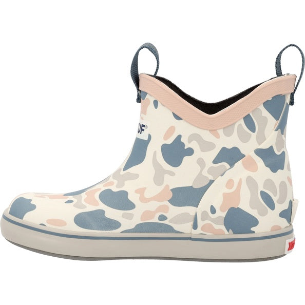 XTRATUF Little Kids Ankle Deck Boot in Ivory Duck Camo