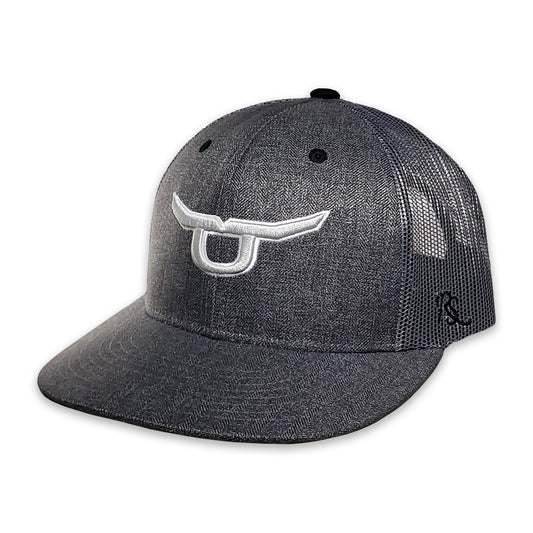 RopeSmart Classic Trucker Silver Steer Snapback Cap