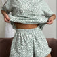 Gray Leopard Print Pajama Set