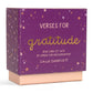Verses For Gratitude – Bible Verse Card Set & Display Stand