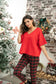 Talullah's Knit Top in Red