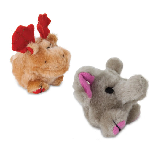 Zoobilee Elephant and Moose Dog Toy
