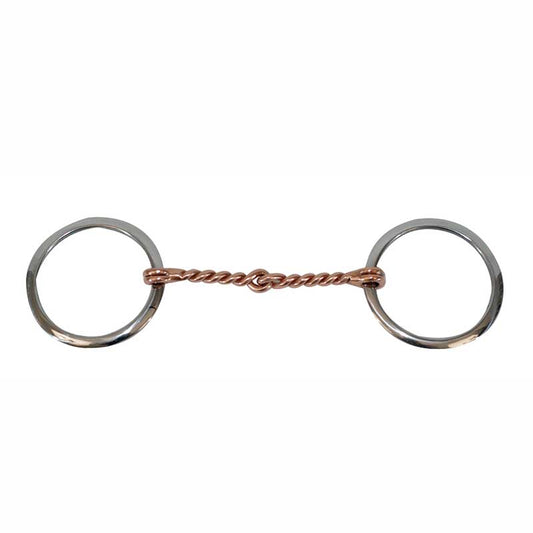 Cowboy Tack Copper Twisted Wire Loose Ring Bit