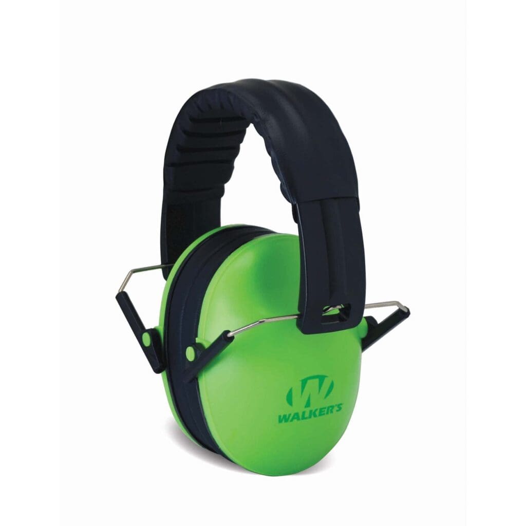 Walker's Game Ear Baby & Kid’s Folding Ear Muffs in Green