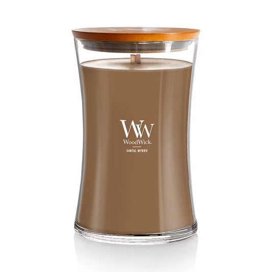 WoodWick Santal Myrrh Large Hourglass Candle