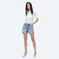 Bayeas Baby Blue Kelly High Rise Denim Shorts