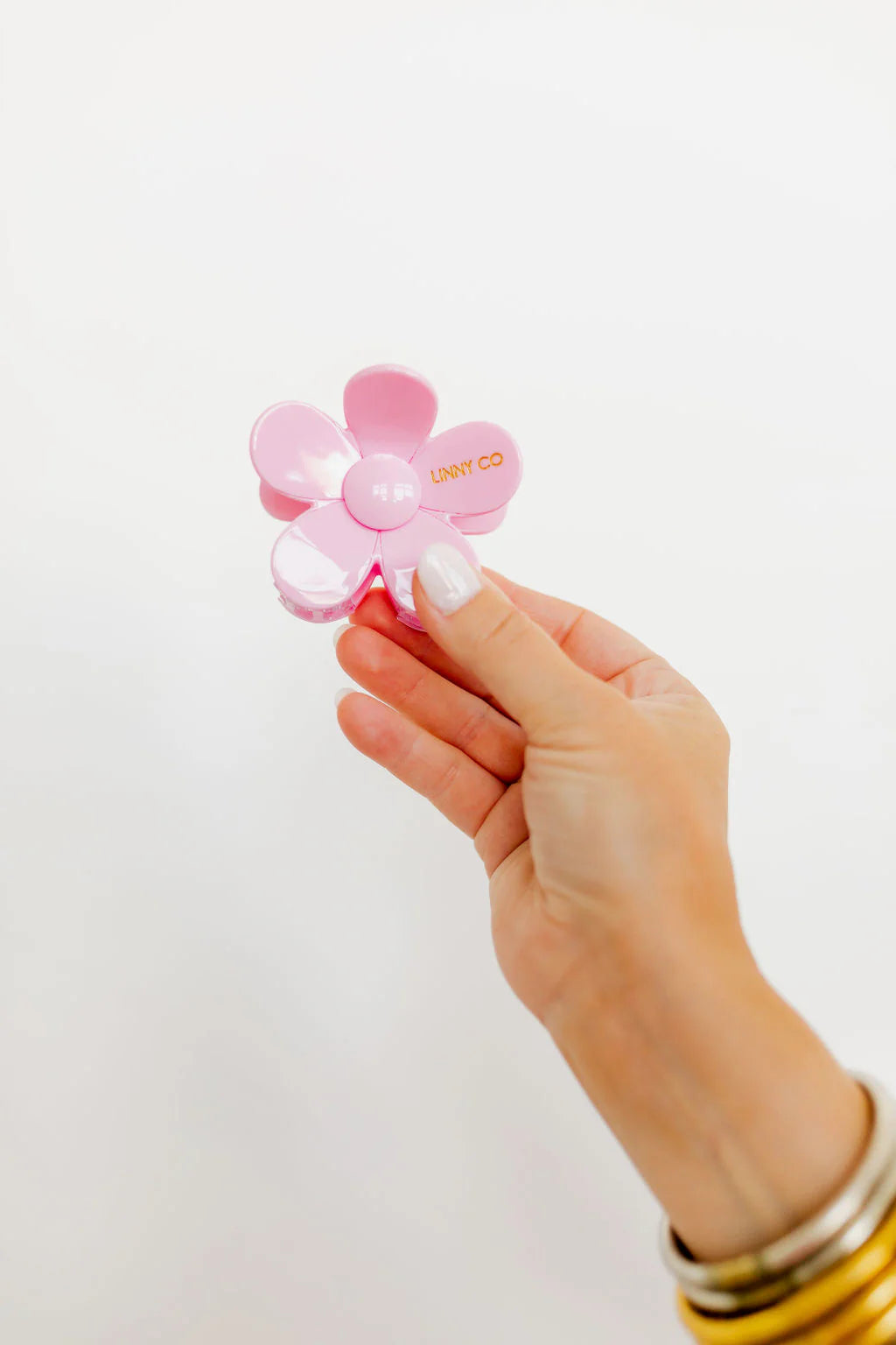 Linny Co Gigi Bubble Gum Pink Flower Hair Clip