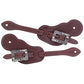 Weaver Buckaroo Oiled Canyon Rose Harness Leather Spur Straps