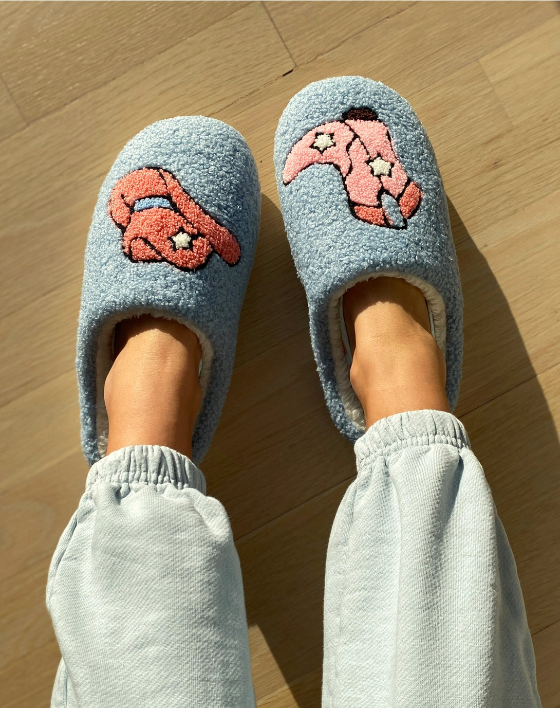 Blue Western Slippers