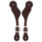 Weaver Burgundy Latigo Leather Spur Straps
