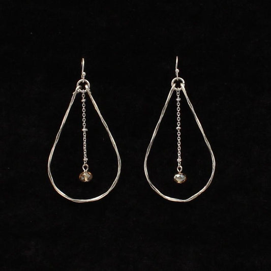 Blazin Roxx Hoop Bead Dangle Earrings