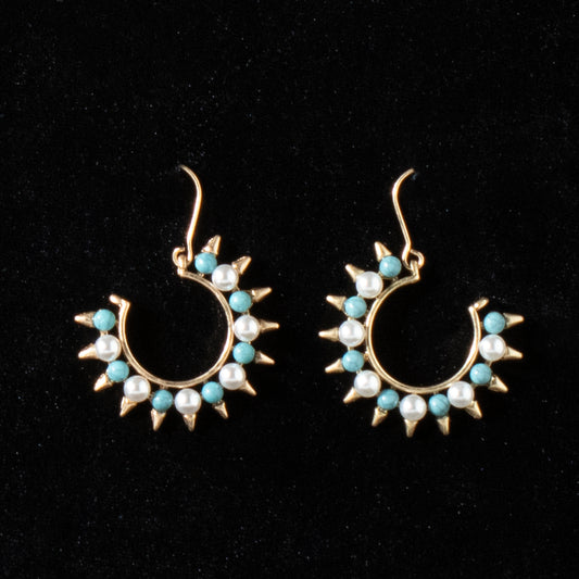 Blazin Roxx Gold Spike Hoop