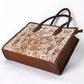American Darling Ranch Brand Print Hair-On Hide Western Tote Bag