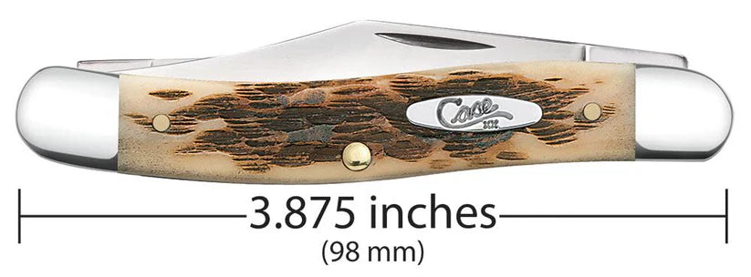 Case Peach Seed Jig Amber Bone Stockman