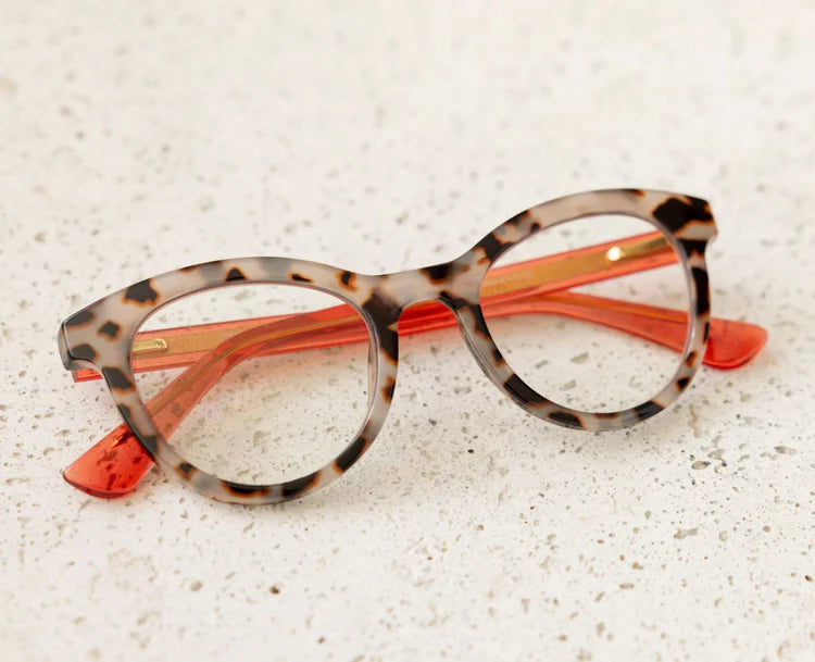 Peepers Tribeca Gray Tortoise and Coral Reading Glasses