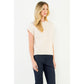 Knit Vest Top in Cream