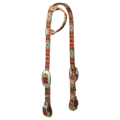 Weaver Patterned Poly Sliding Ear Headstall