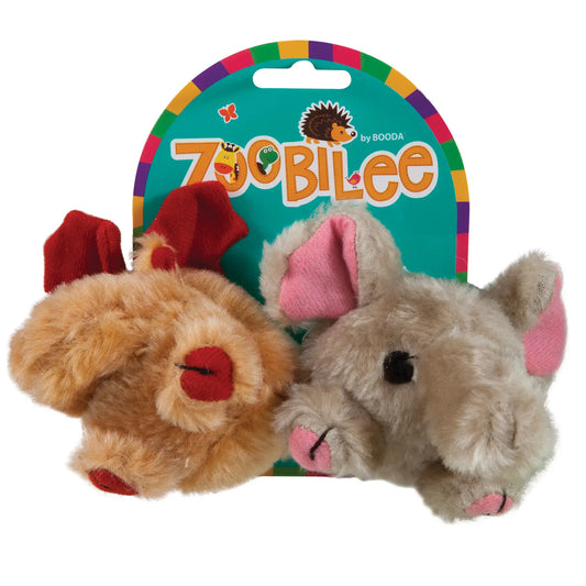 Zoobilee Elephant and Moose Dog Toy