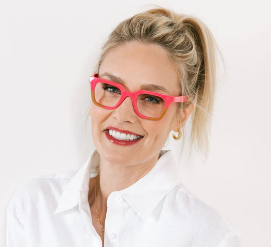 Peepers Page Pink/Tan Reading Glasses