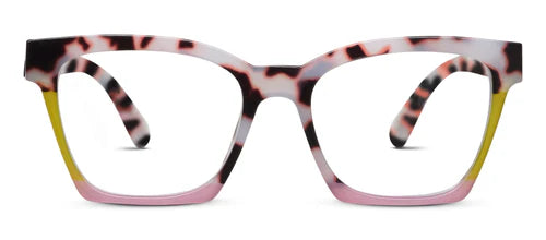 Peepers Birdie Pink Chai Colorblock Reading Glasses