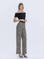 Vervet Super High Rise Wide Leg Jean in Leopard