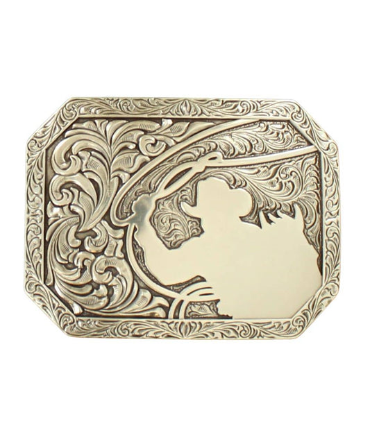 Nocona Rectangle Stamped Edge Cowboy Roping