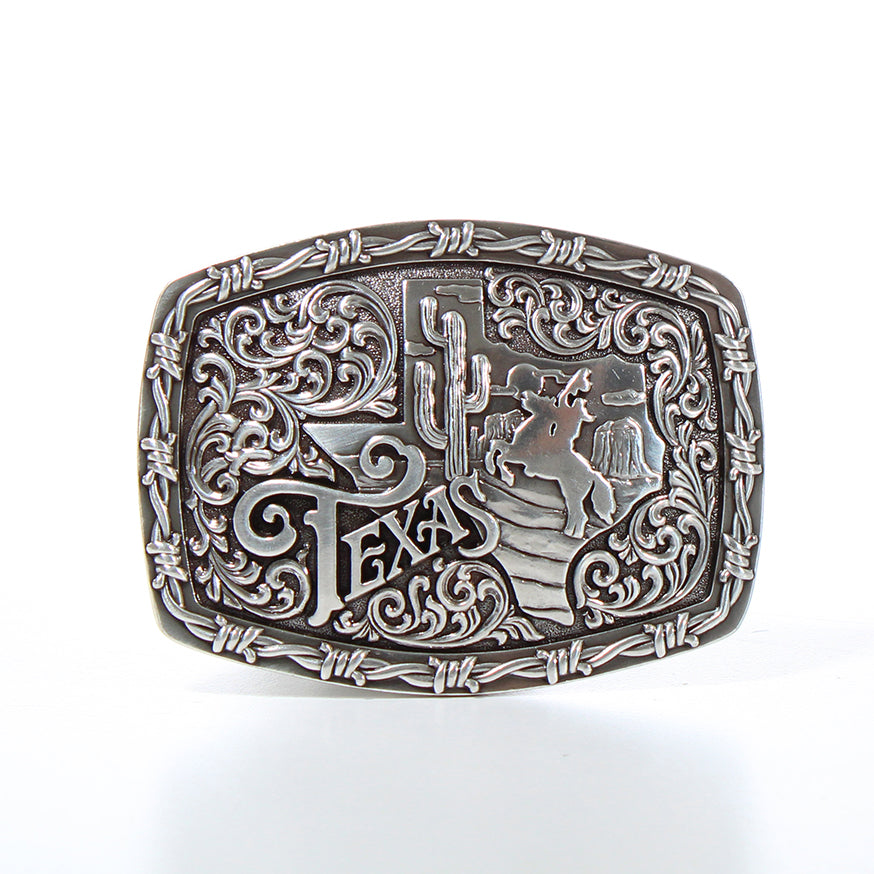 Nocona Mens Rectangle Texas Buckle