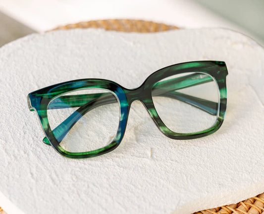 Peepers Cleo Emerald Ombre Horn Reading Glasses