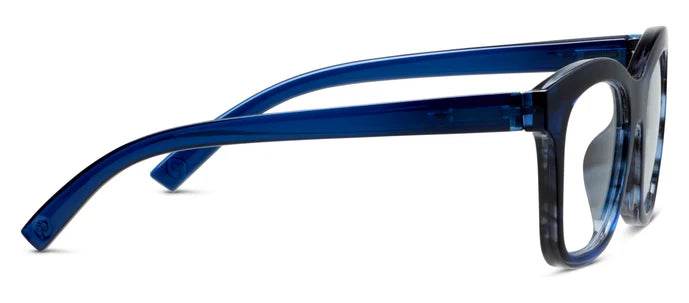 Peepers To the Maximalist Blue Ombre Horn Reading Glasses