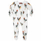 Milkbarn Chicken Zipper Footed Romper