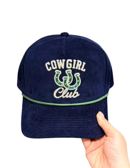 Cowgirl Club Canvas Cap