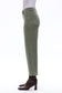 Bayeas Mid Rise Relaxed Cropped Straight Leg Pants in Green