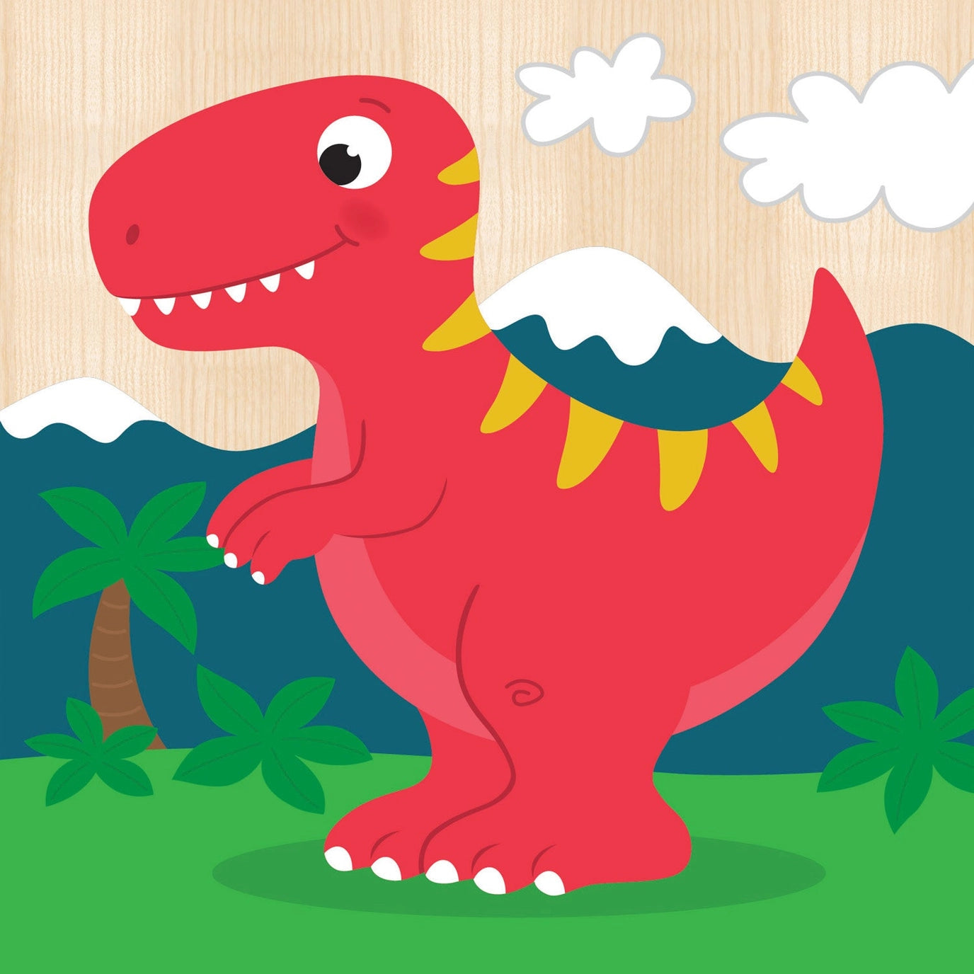 Chunky Wood Dinosaur Puzzles