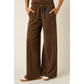 Cloud Knit Wide Leg Pants in Brown