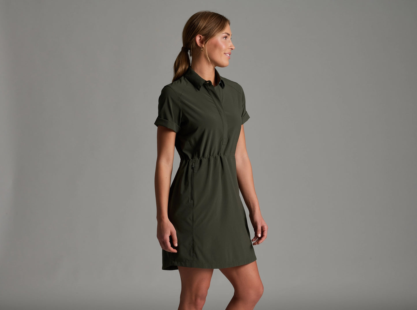 Kuhl Vantage Travelr Dress in Black Olive