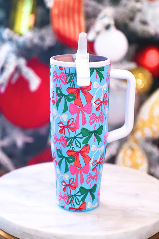 Jingle Bows Sleek Tumbler