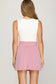 High Waist A-line Skort in Pink