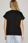 Cuffed Sleeve Knit Top in Black