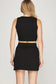 High Waist A-line Skort in Black