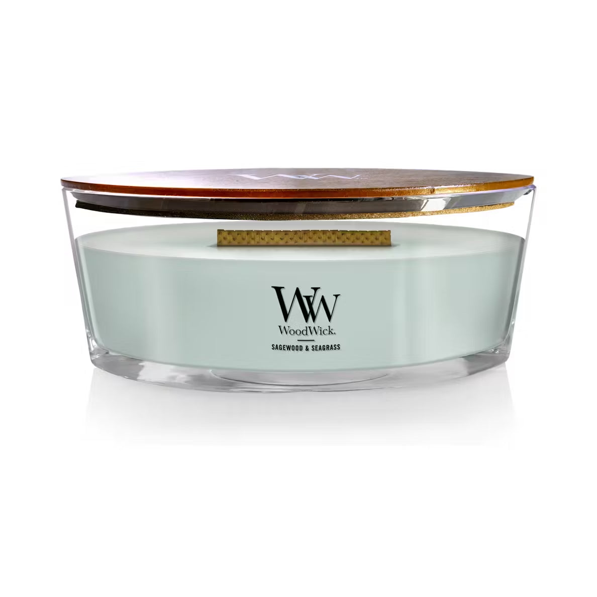 WoodWick Sagewood & Seagrass Ellipse Candle