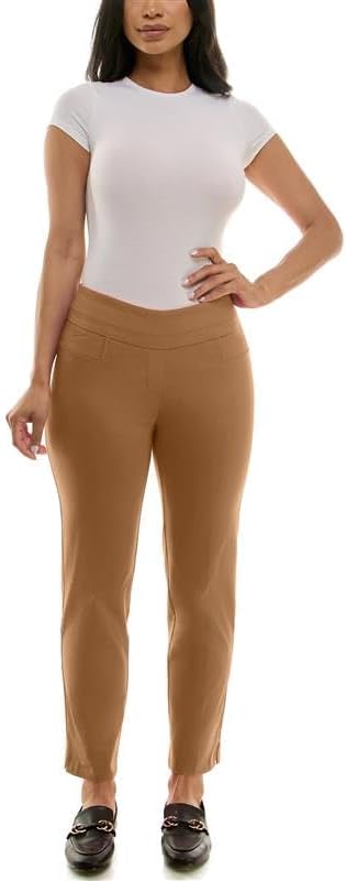 Zac & Rachel Pull-on Ankle Length Pant in Toasted Coconut