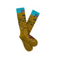 Lucky Chuck Cactus Alley Wild West Show Tan Performance Socks