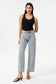 Bayeas High Rise Rhinestone Barrel Leg Jeans in Glacier